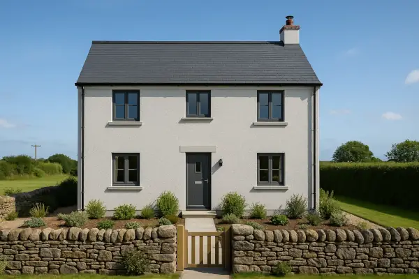 Exterior rendering project in Pembrokeshire