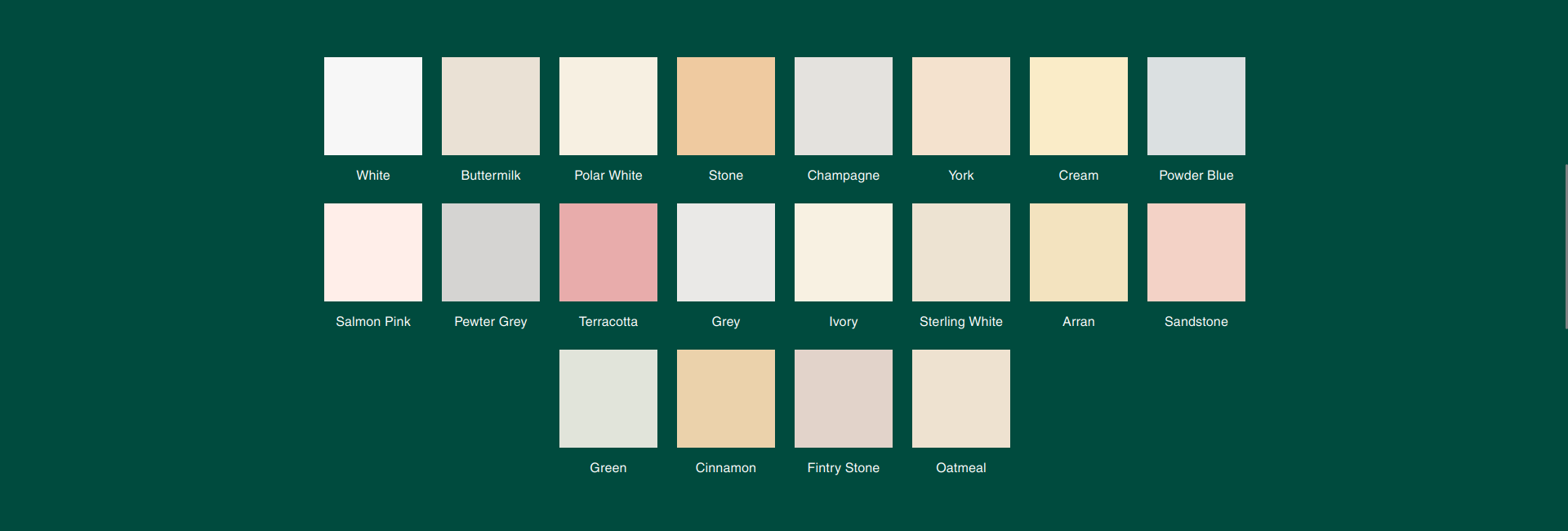 K Rend Scraped Colour Chart